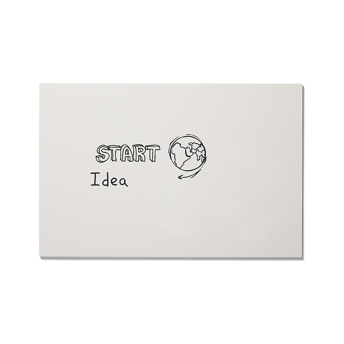 Whiteboard, rahmenlos SMIT VISUAL, Stahl lackiert, weiß, BxHxT 1480 x 980 x 3 mm-1