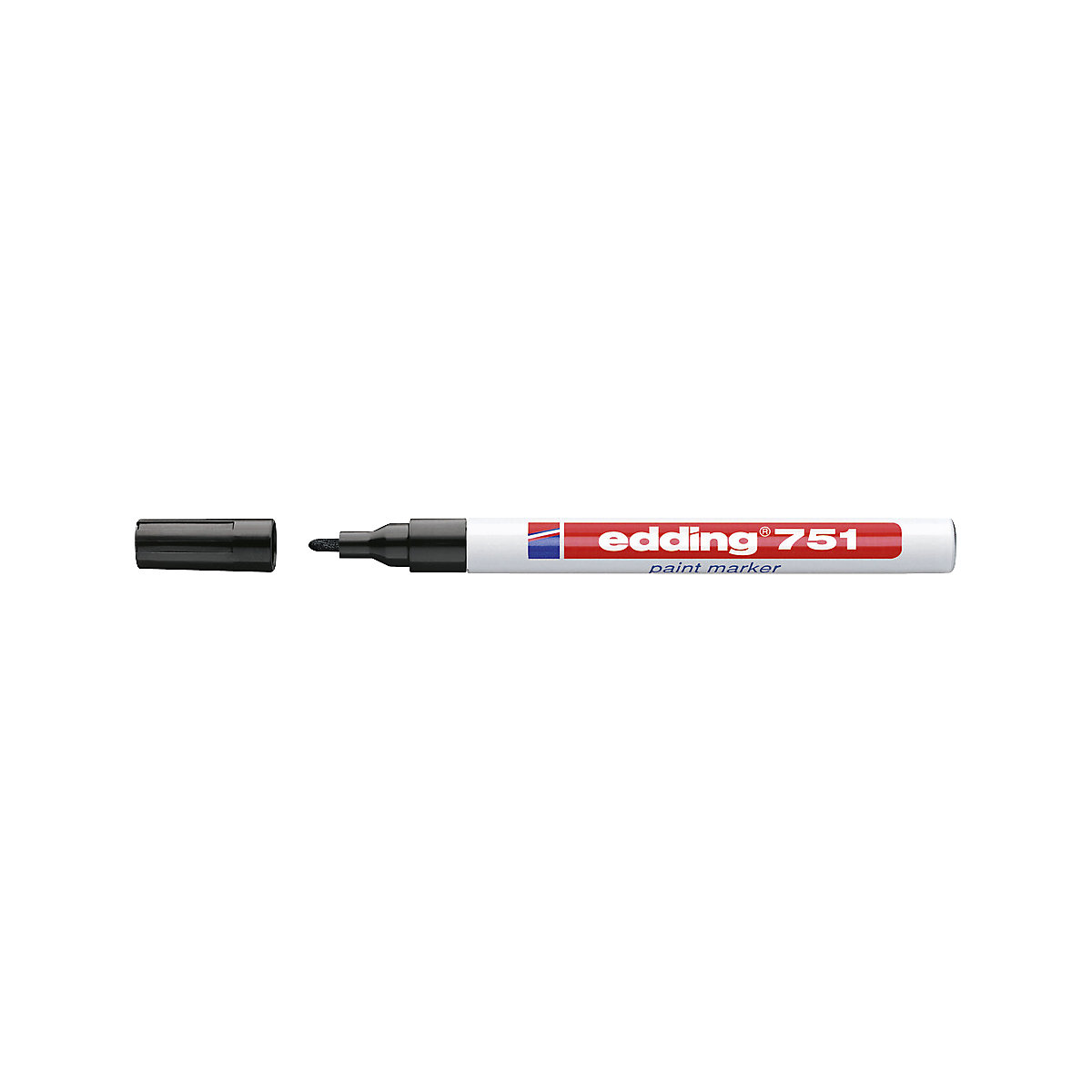 Lackmarker edding® 751, Strichstärke 1 – 2 mm, VE 10 Stk, schwarz-0