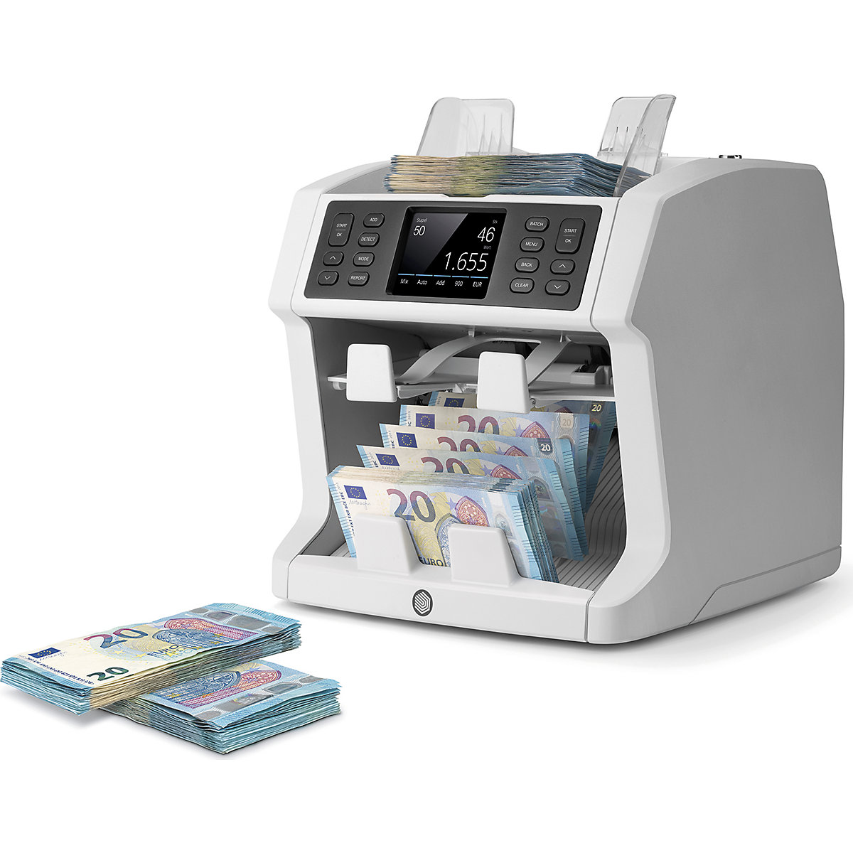Geldzählmaschine für unsortierte Zählung mit Sortierfunktion Safescan (Produktabbildung 5)-4