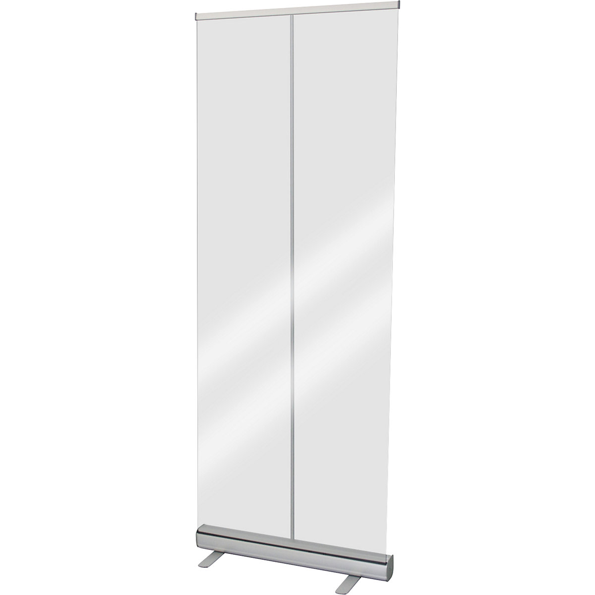 Roll-Up Hygieneschutztrennwand, HxT 2100 x 300 mm, transparent, Breite 850 mm