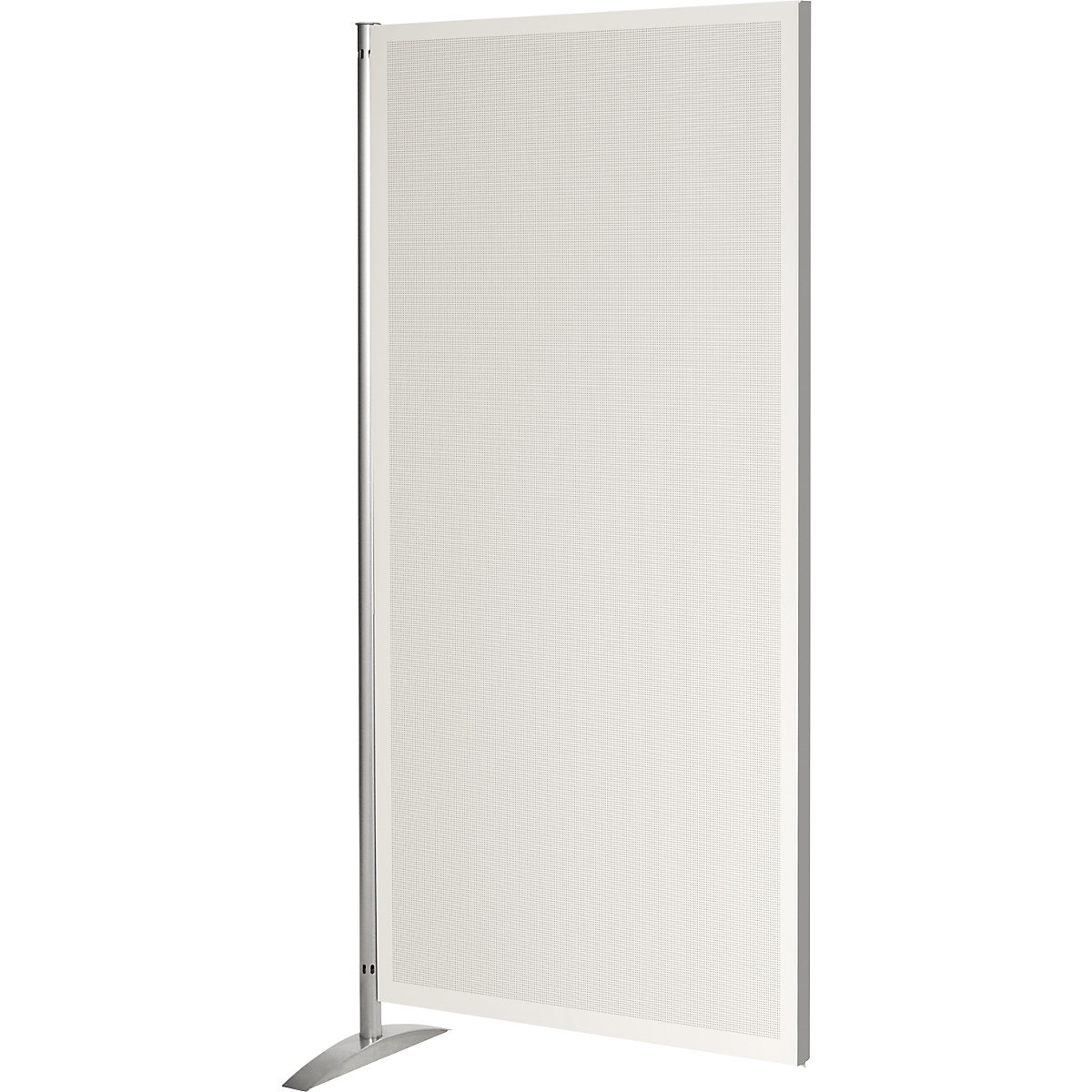 Stellwandsystem, Akustikwand, HxBxT 1750 x 800 x 450 mm, grauweiß / silber