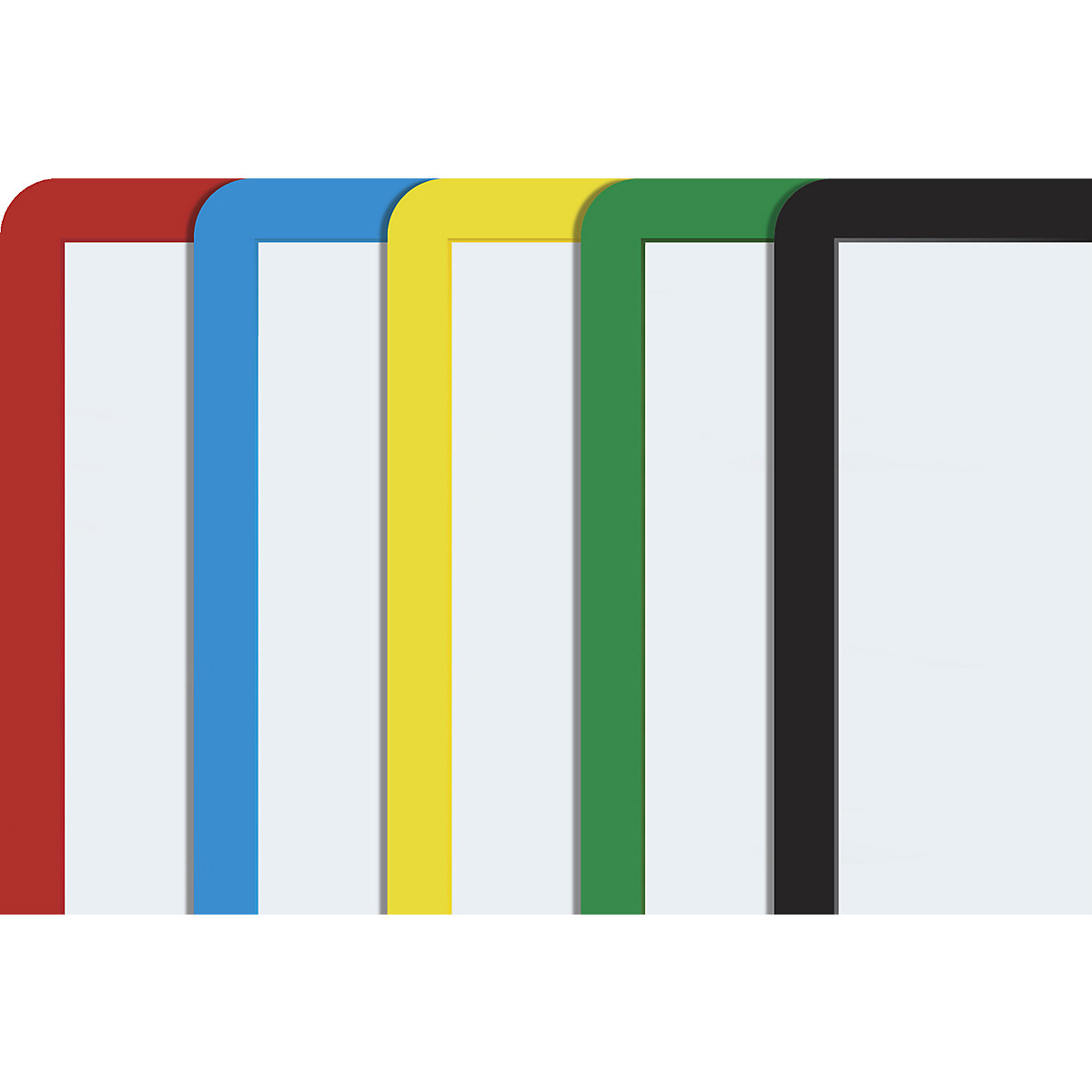 Rahmen mit Klarsichtfolie, Papierformat A4, VE 10 Stk, selbstklebend, farbig sortiert-2
