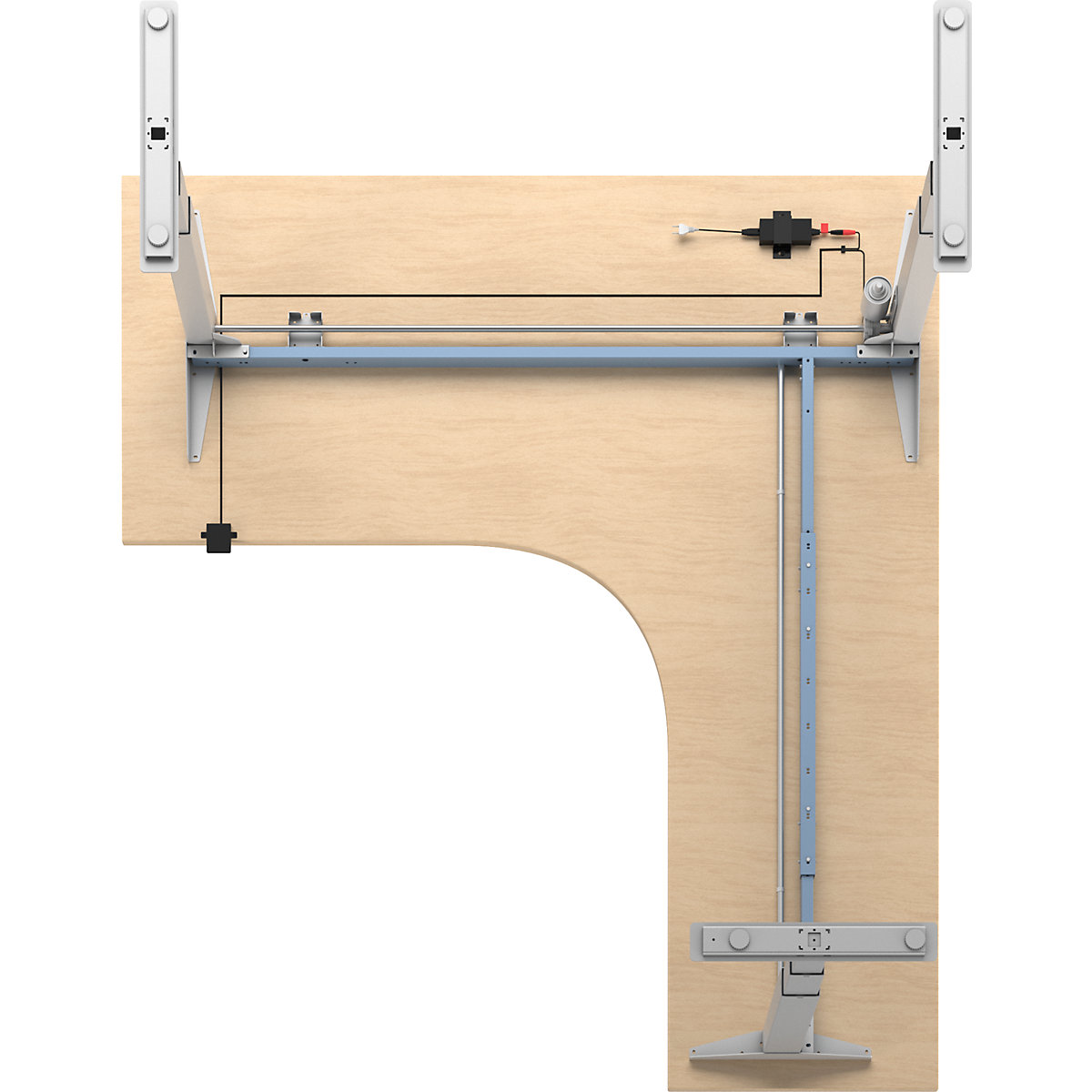 Schreibtisch Atlanta, elektrisch höhenverstellbar (Produktabbildung 5)-4