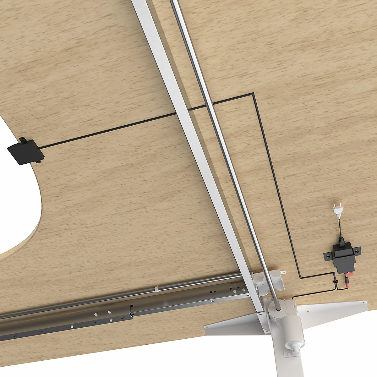Schreibtisch Atlanta, elektrisch höhenverstellbar (Produktabbildung 7)-6