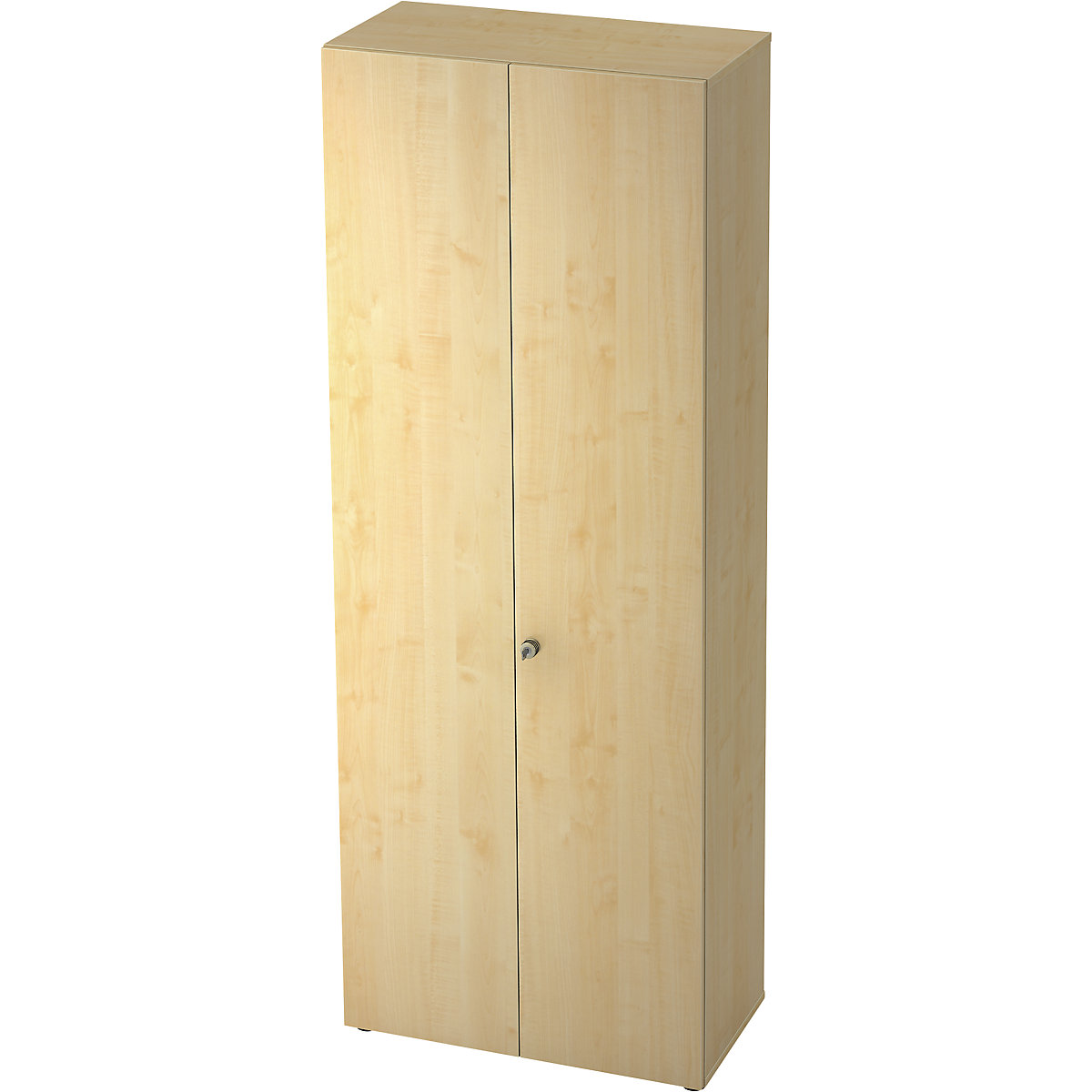 Garderobenschrank eurokraft pro, 2 Fachböden, 1 Kleiderstange, Ahorn-Dekor / Ahorn-Dekor-0