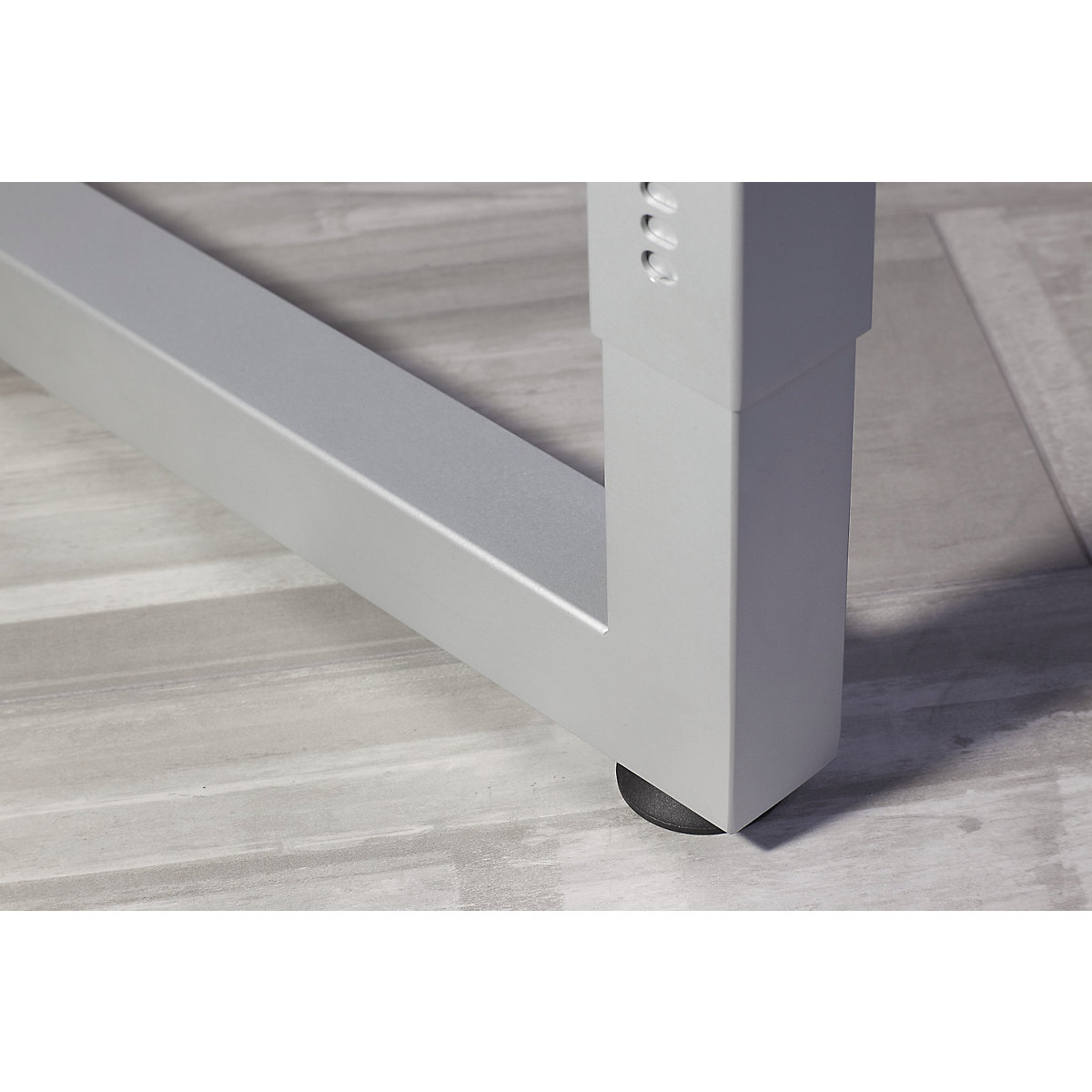 Schreibtisch mit Gestell aus Vierkant-Stahlrohr ANNY eurokraft pro (Produktabbildung 4)-3