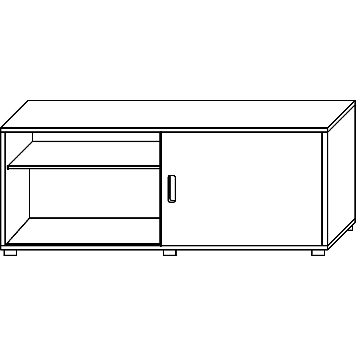 Schreibtisch-Sideboard FINO (Produktabbildung 4)-3