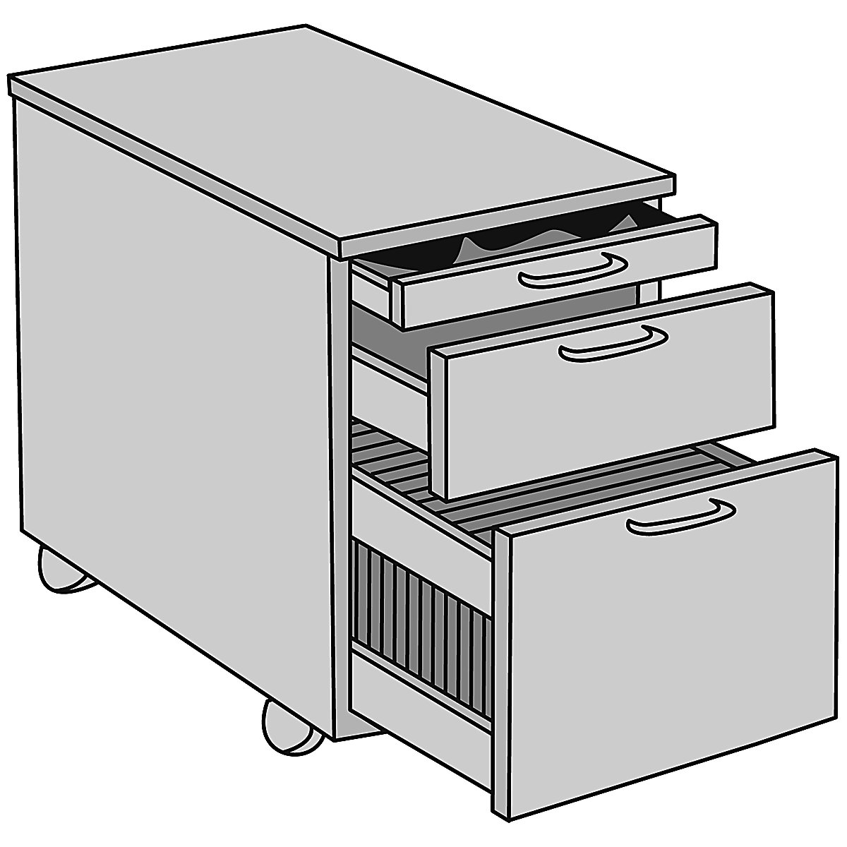 Rollcontainer STATUS eurokraft pro