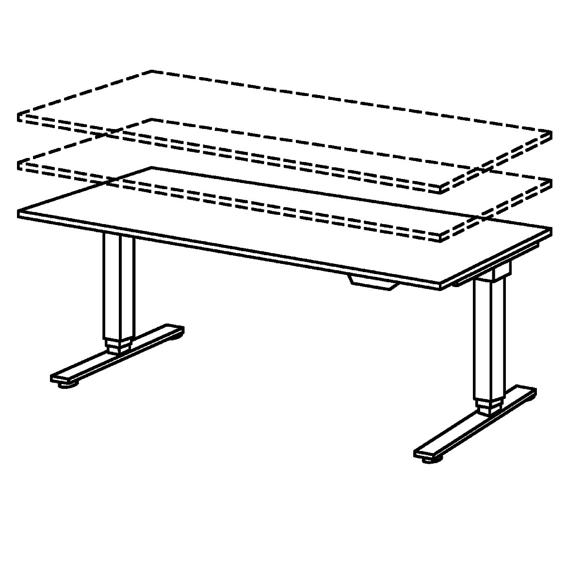 Stehschreibtisch, elektrisch höhenverstellbar UPLINER-2.0 (Produktabbildung 36)-35