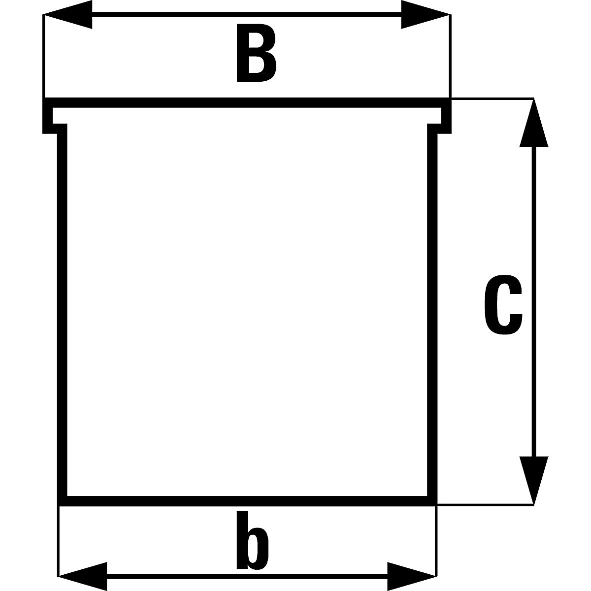 Bac à bec en polypropylène (Illustration du produit 4)-3