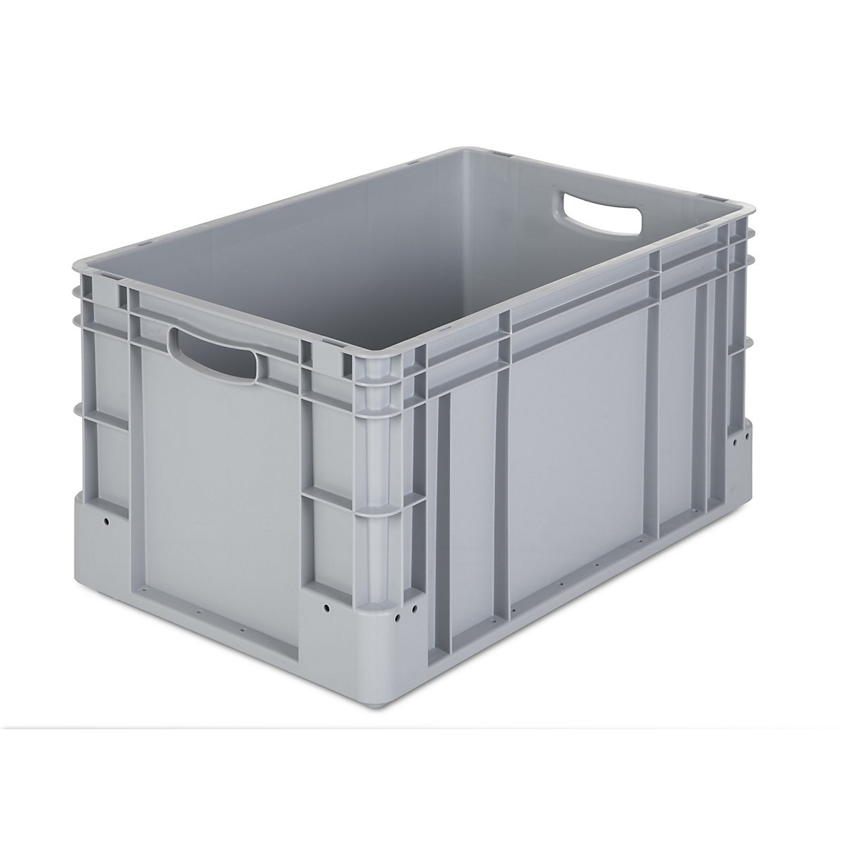 Bac industriel pour charges lourdes, capacité 60 l, L x l x h 600 x 400 x 320 mm, lot de 3, gris