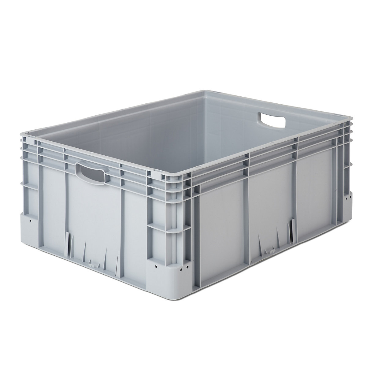Bac industriel pour charges lourdes, capacité 132 l, L x l x h 800 x 600 x 320 mm, gris