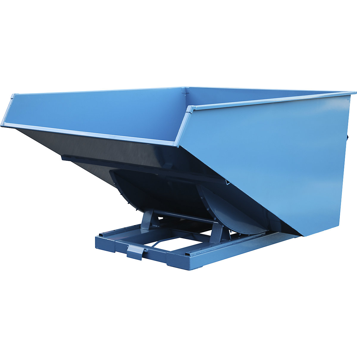 Benne basculante pour charges lourdes, force 2500 kg, bleu, capacité 3 m³-1
