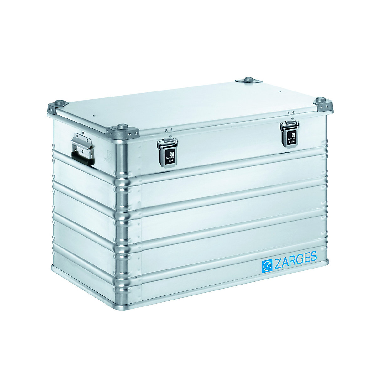 Caisse de transport en aluminium – ZARGES, capacité 195 l, L x l x h int. 780 x 480 x 520 mm, modèle robuste-0