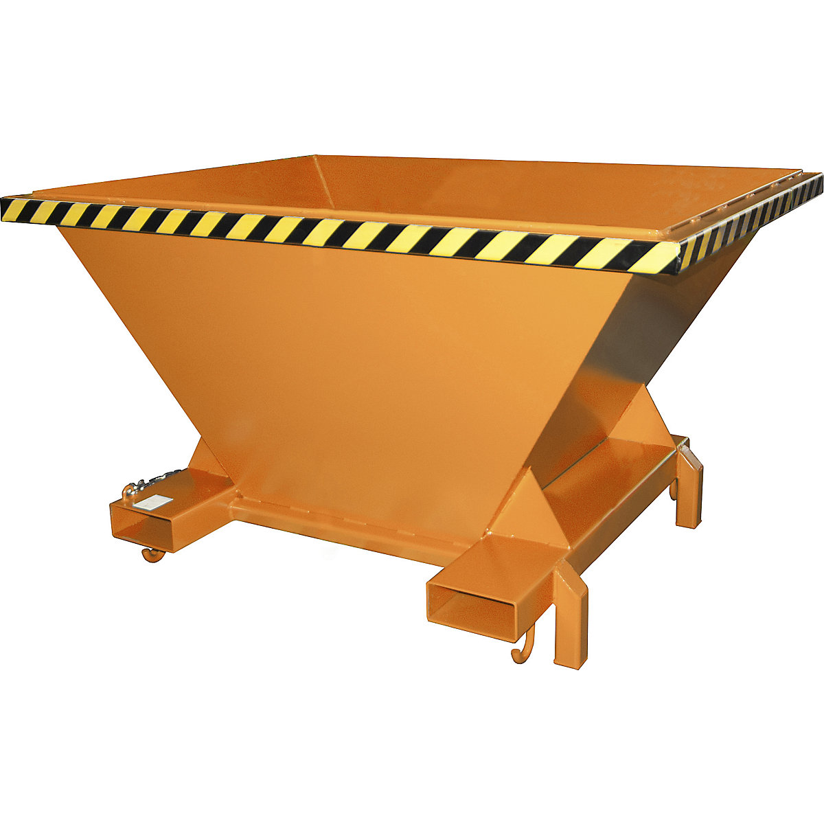 Trémie de remplissage – eurokraft pro, L x l x h 1320 x 1710 x 990 mm, avec pieds supports, orange jaune-0
