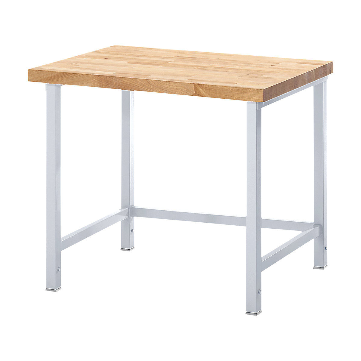 Bancada de trabalho ajustável em altura, estrutura modular – eurokraft pro, sem estrutura inferior, largura 1250 mm, armação cinzento claro-0