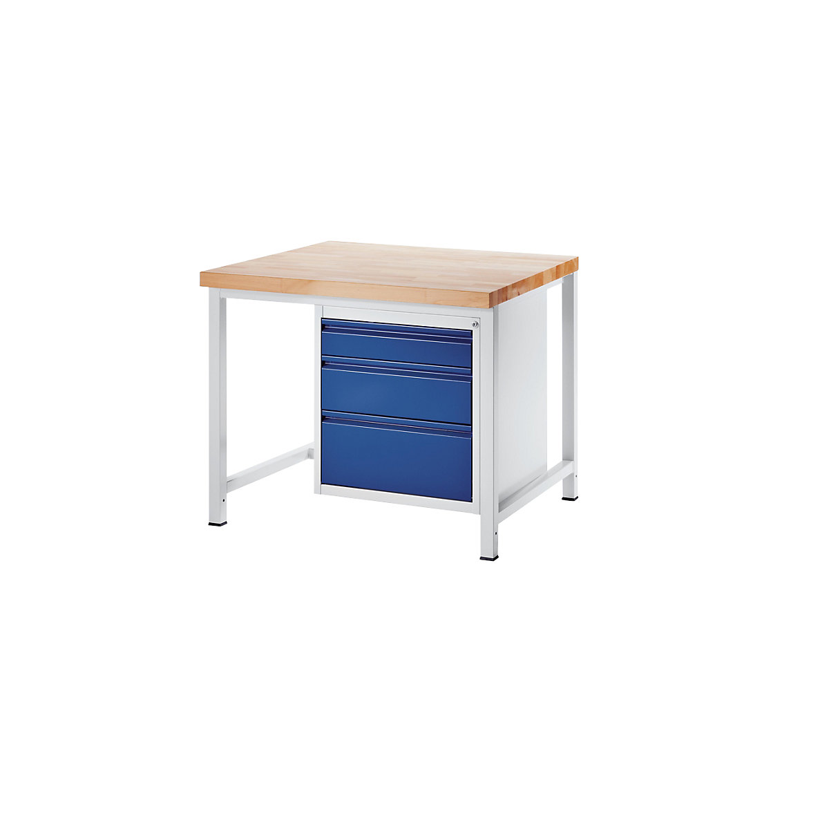 Bancada de trabalho, estrutura modular – RAU, 3 gavetas, tamanho L 1 x 120/180/240 mm de altura, profundidade 900 mm, largura 1000 mm-0