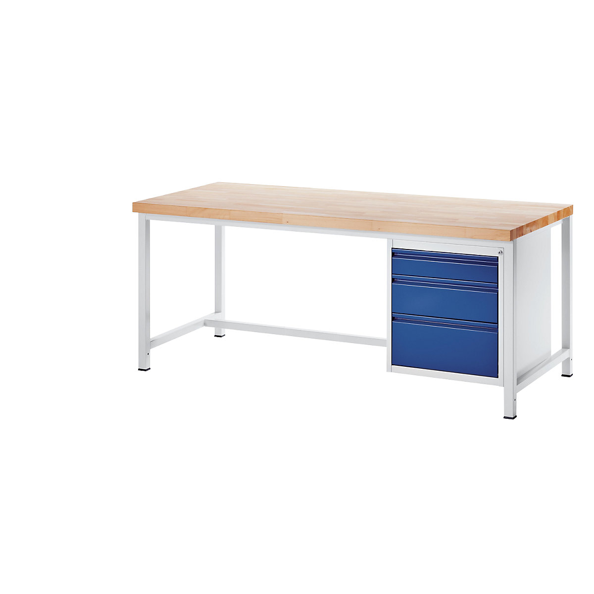 Bancada de trabalho, estrutura modular – RAU, 3 gavetas, tamanho L 1 x 120/180/240 mm de altura, profundidade 900 mm, largura 2000 mm-0