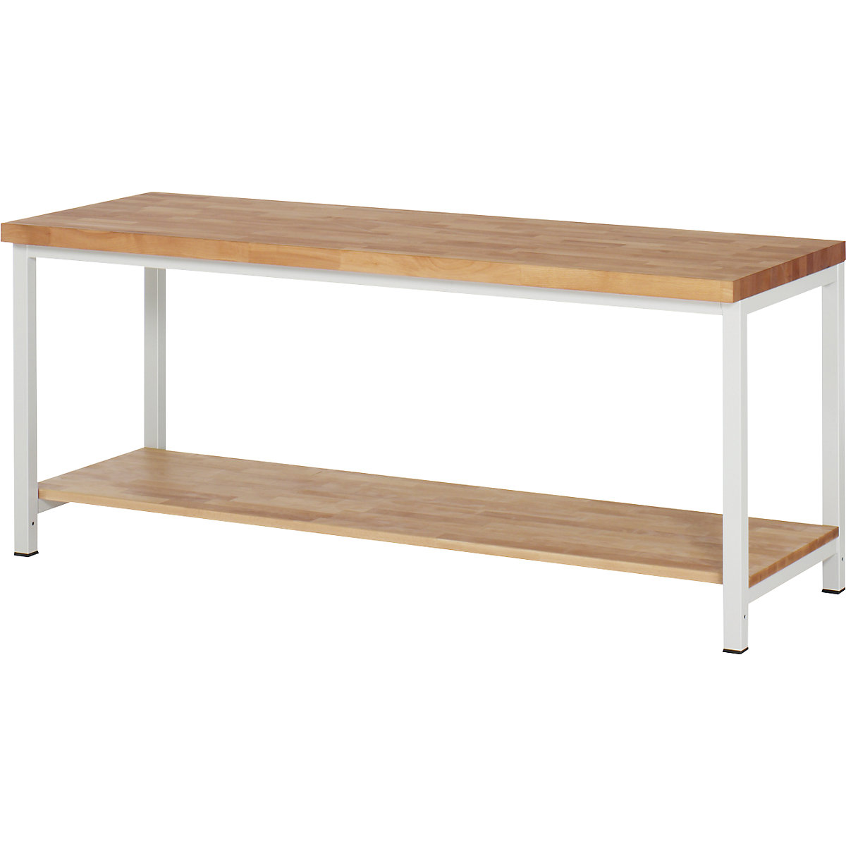 Bancada de trabalho, estrutura modular série 8000 – eurokraft pro, 1 prateleira, LxP 2000 x 700 mm-0