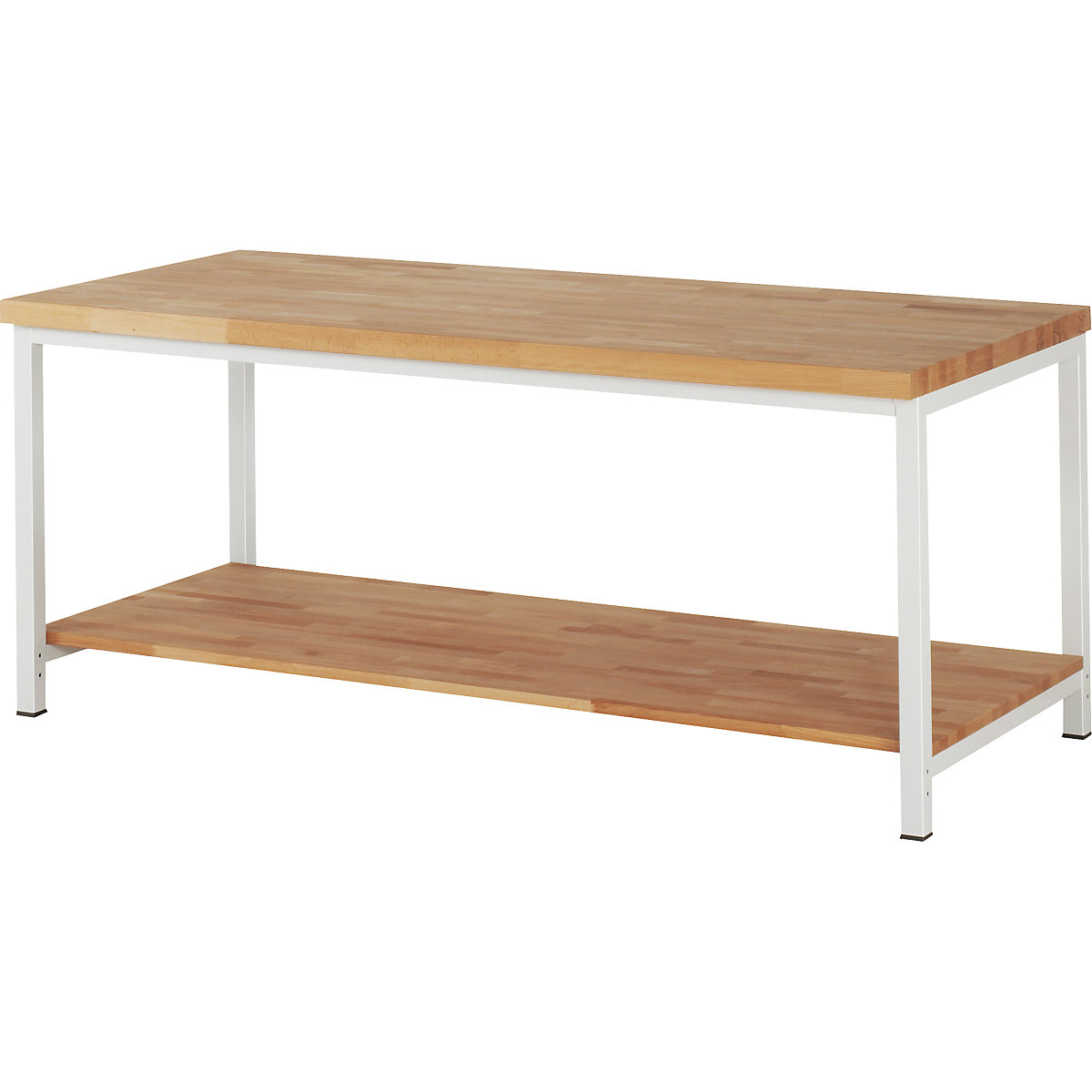 Bancada de trabalho, estrutura modular série 8000 – eurokraft pro, 1 prateleira, LxP 2000 x 900 mm-0