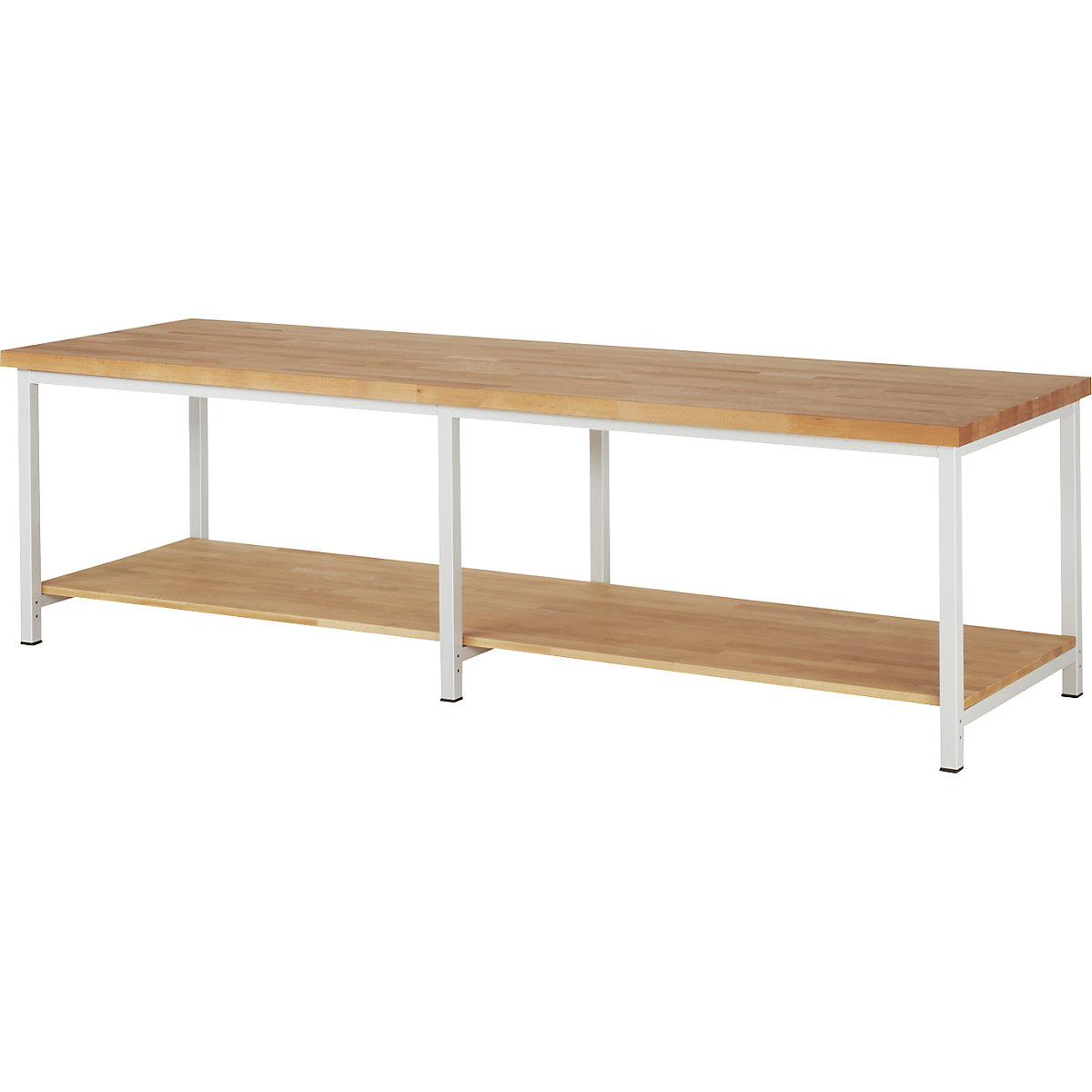 Bancada de trabalho, estrutura modular série 8000 – eurokraft pro, 1 prateleira, LxP 3000 x 900 mm-0