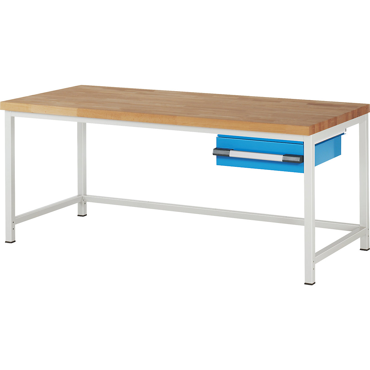 Bancada de trabalho, estrutura modular série 8000 – eurokraft pro, 1 gaveta de 150 mm, LxP 2000 x 900 mm-0