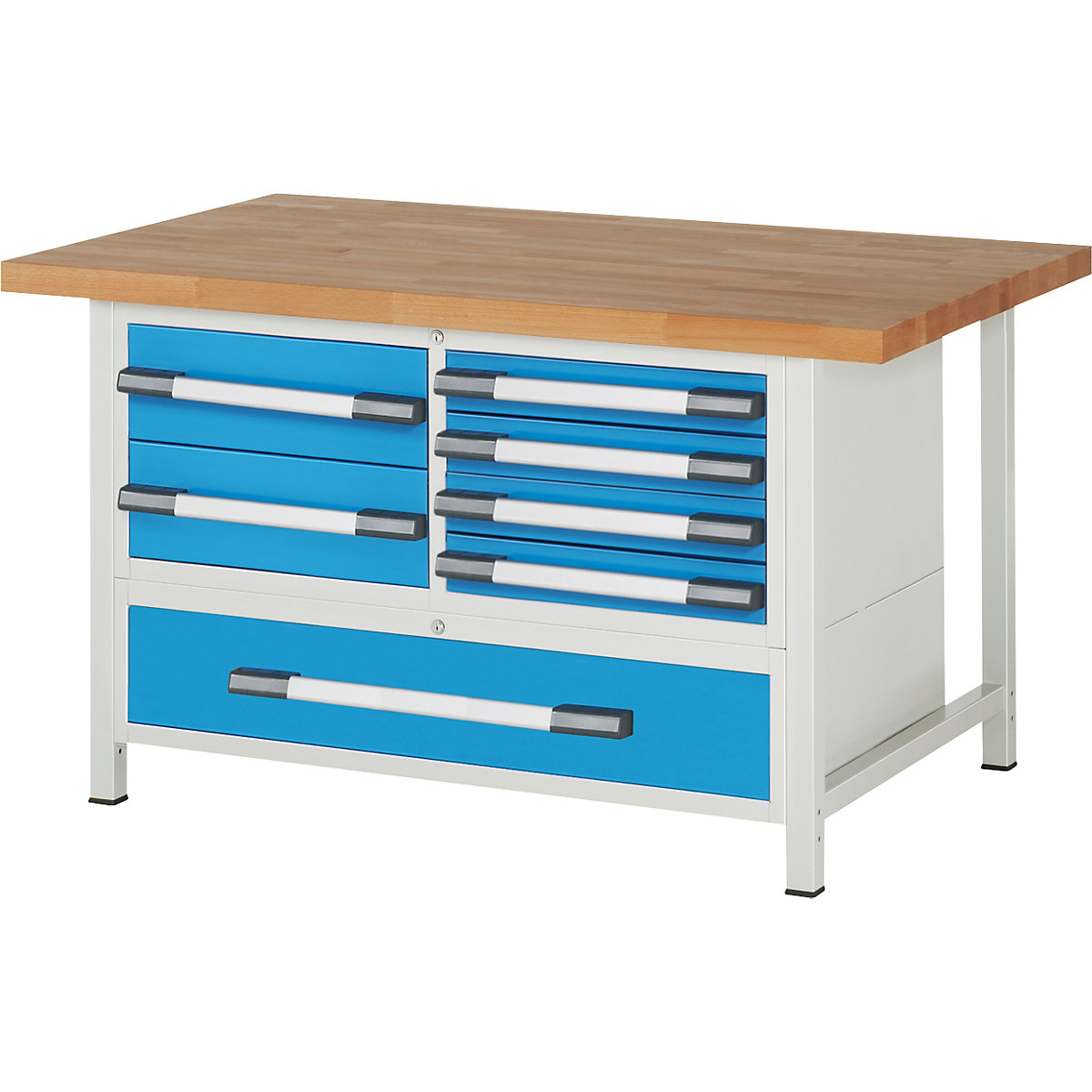 Bancada de trabalho, estrutura modular série 8000 – eurokraft pro