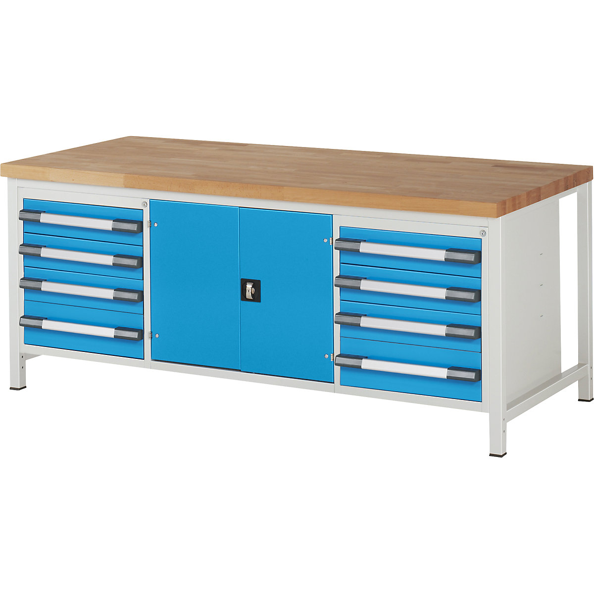 Bancada de trabalho, estrutura modular série 8000 – eurokraft pro