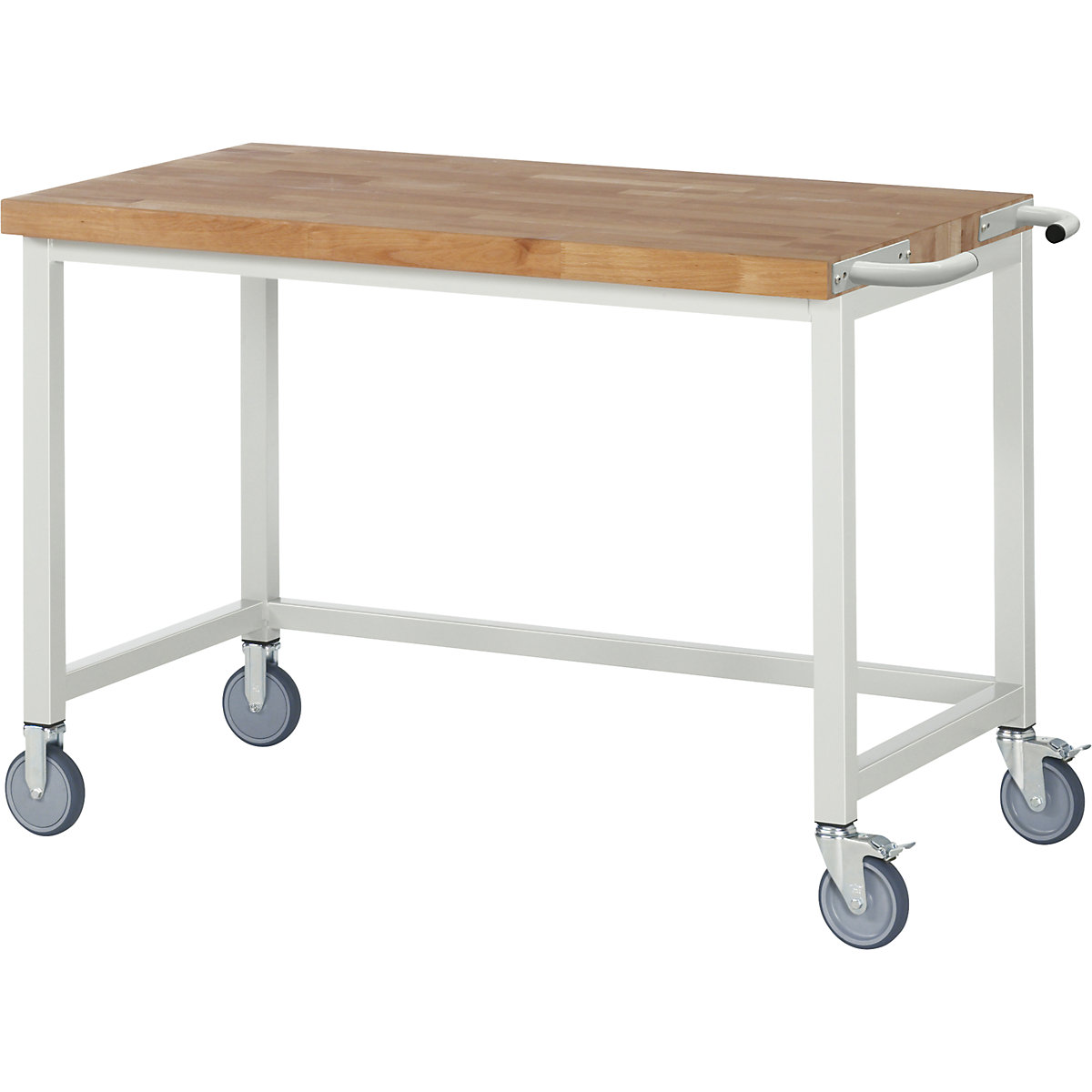 Bancada de trabalho com rodas Série 8000, estrutura modular – eurokraft pro, estrutura da armação aberta, LxP 1250 x 700 mm-0
