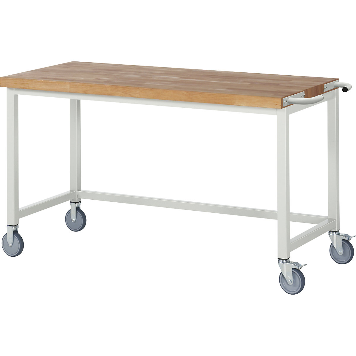 Bancada de trabalho com rodas Série 8000, estrutura modular – eurokraft pro, estrutura da armação aberta, LxP 1500 x 700 mm-0