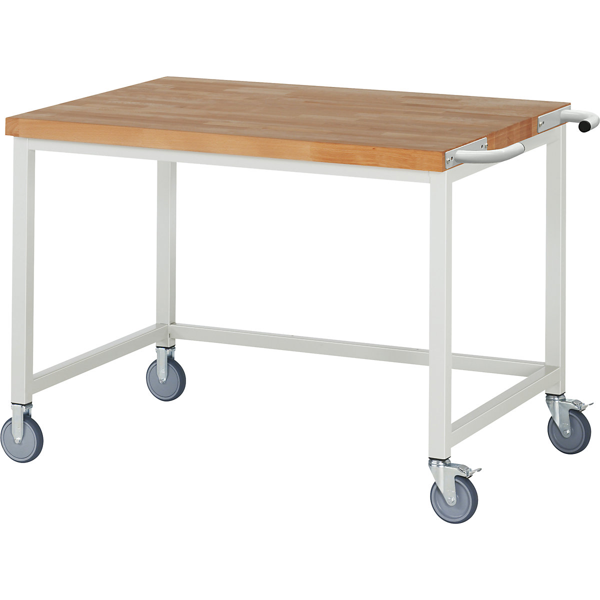 Bancada de trabalho com rodas Série 8000, estrutura modular – eurokraft pro, estrutura da armação aberta, LxP 1250 x 900 mm-0