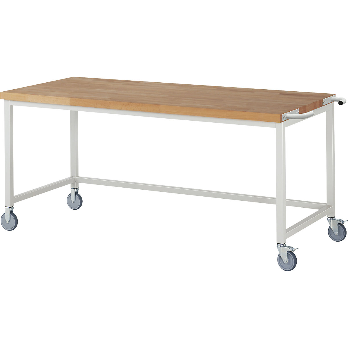 Bancada de trabalho com rodas Série 8000, estrutura modular – eurokraft pro, estrutura da armação aberta, LxP 2000 x 900 mm-0