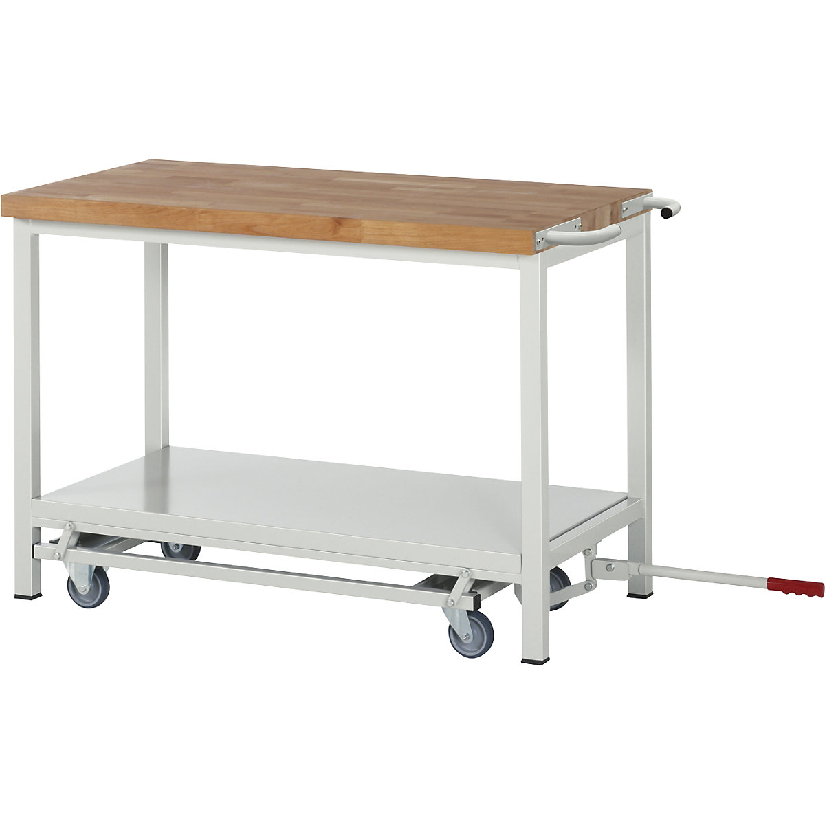Bancada de trabalho móvel e rebaixável, estrutura modular série 8000 – eurokraft pro (Imagem do produto 5)-4