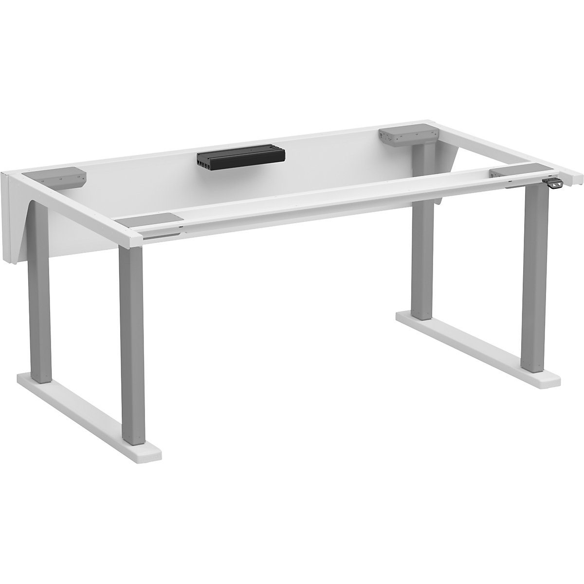 Mesa de trabalho QuatreX com regulação elétrica da altura – Treston, altura de trabalho 710 a 1210 mm, LxP 1225 x 900 mm-0