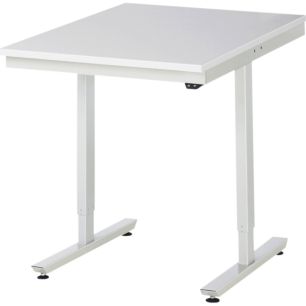 Mesa de trabalho, regulação elétrica da altura da série Adlatus – RAU, placa de aglomerado revestida a MF, altura 720 – 1120 mm, LxP 750 x 1000 mm-0