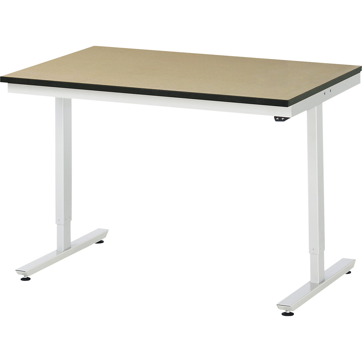 Mesa de trabalho, regulação elétrica da altura da série Adlatus – RAU, tampo em MDF, altura 720 – 1120 mm, LxP 1250 x 800 mm-0