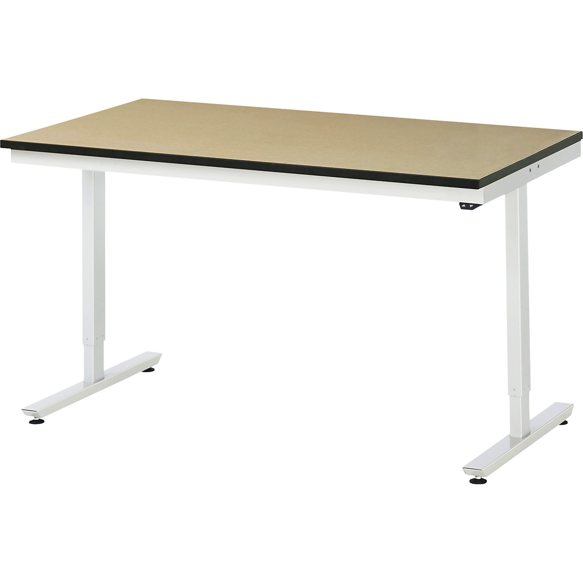 Mesa de trabalho, regulação elétrica da altura da série Adlatus – RAU, tampo em MDF, altura 720 – 1120 mm, LxP 1500 x 800 mm-0