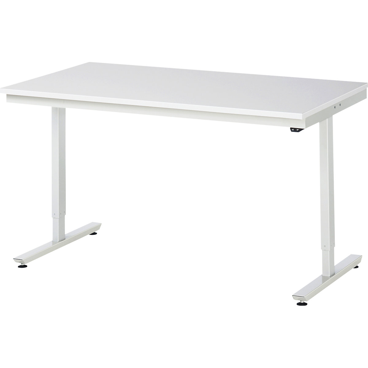 Mesa de trabalho, regulação elétrica da altura da série Adlatus – RAU, tampo em melamina ESD, altura 720 – 1120 mm, LxP 1500 x 800 mm-0