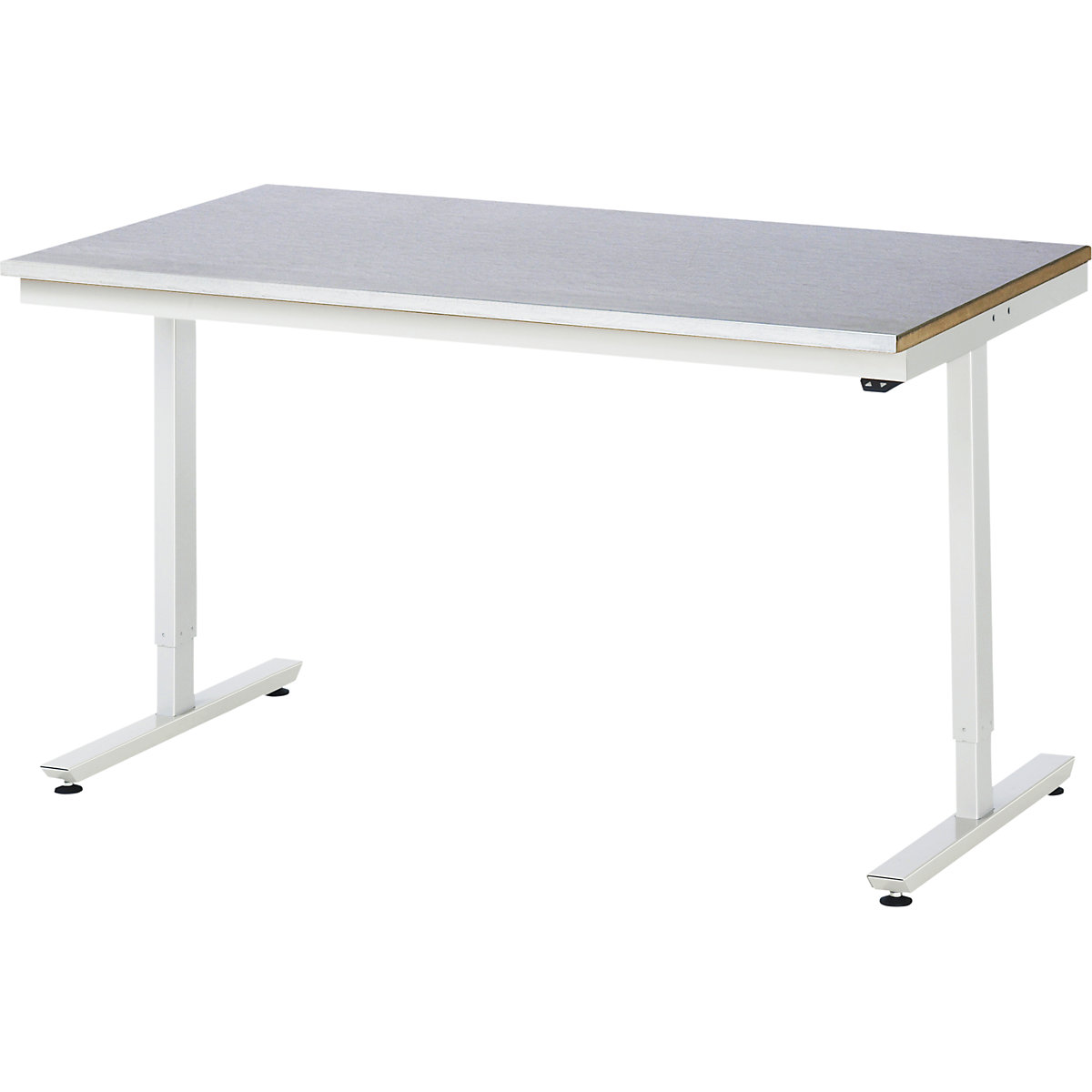 Mesa de trabalho, regulação elétrica da altura da série Adlatus – RAU, tampo em chapa de aço, altura 720 – 1120 mm, LxP 1500 x 800 mm-0