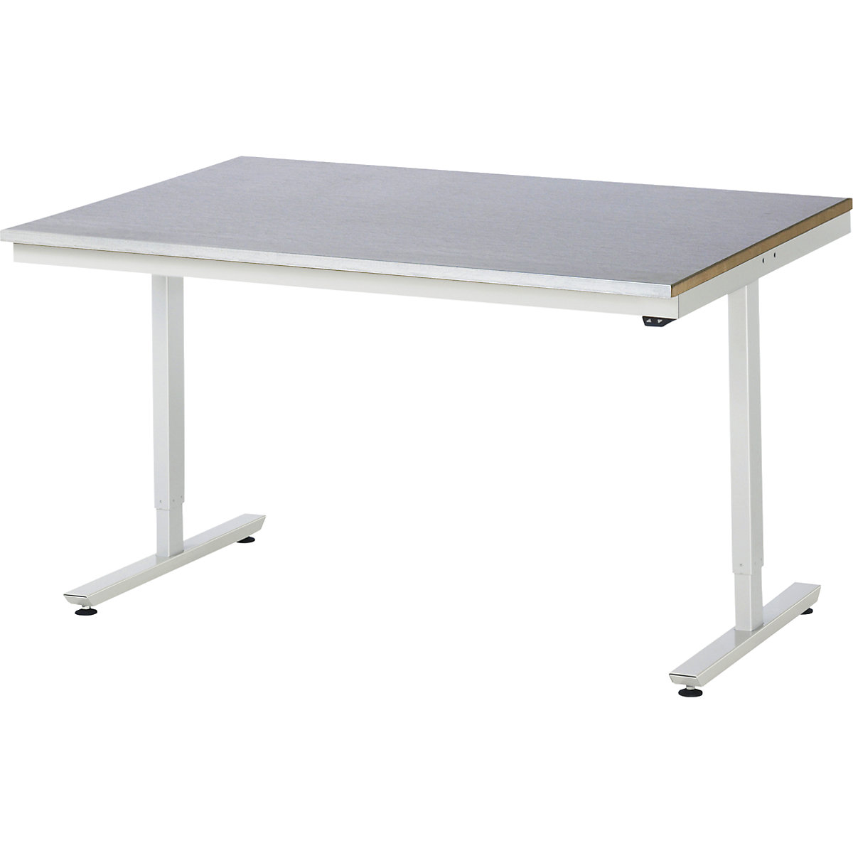 Mesa de trabalho, regulação elétrica da altura da série Adlatus – RAU, tampo em chapa de aço, altura 720 – 1120 mm, LxP 1500 x 1000 mm-0