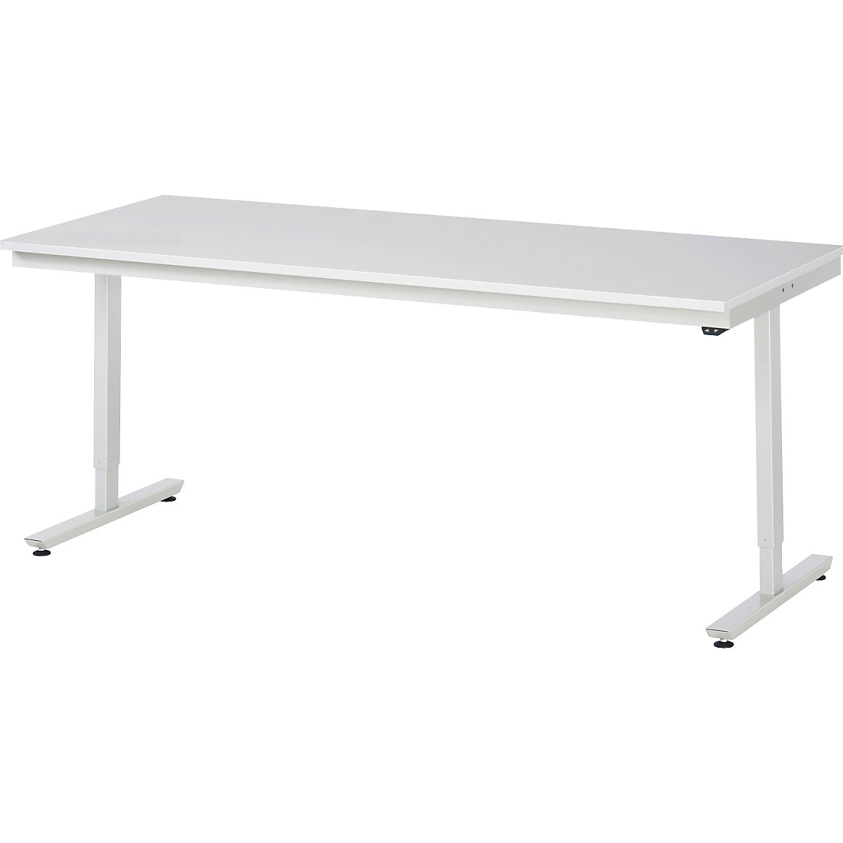 Mesa de trabalho, regulação elétrica da altura da série Adlatus – RAU, tampo em melamina ESD, altura 720 – 1120 mm, LxP 2000 x 800 mm-0