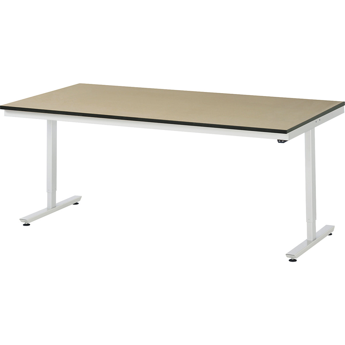 Mesa de trabalho, regulação elétrica da altura da série Adlatus – RAU, tampo em MDF, altura 720 – 1120 mm, LxP 2000 x 1000 mm-0
