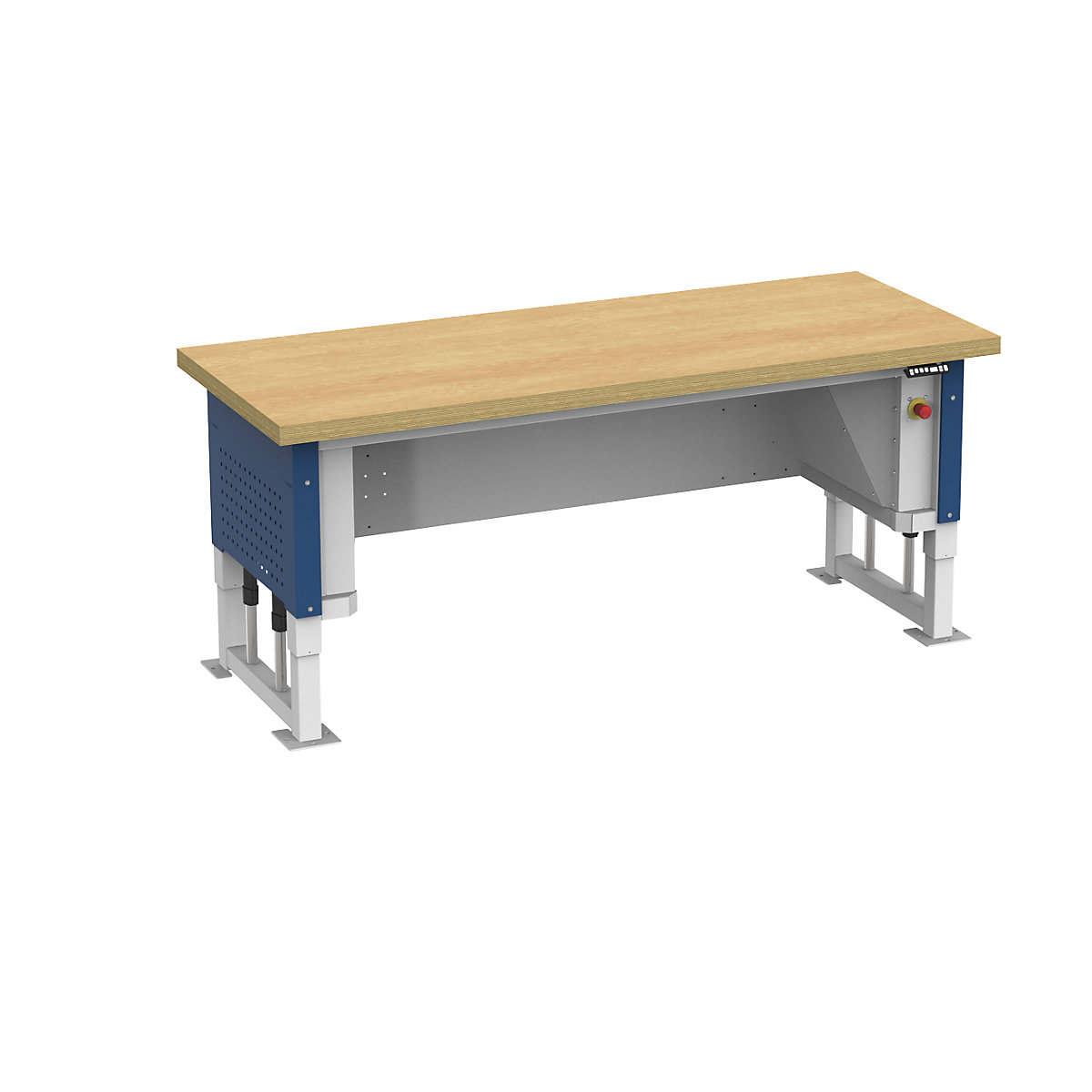 Mesa para cargas pesadas, regulação elétrica da altura