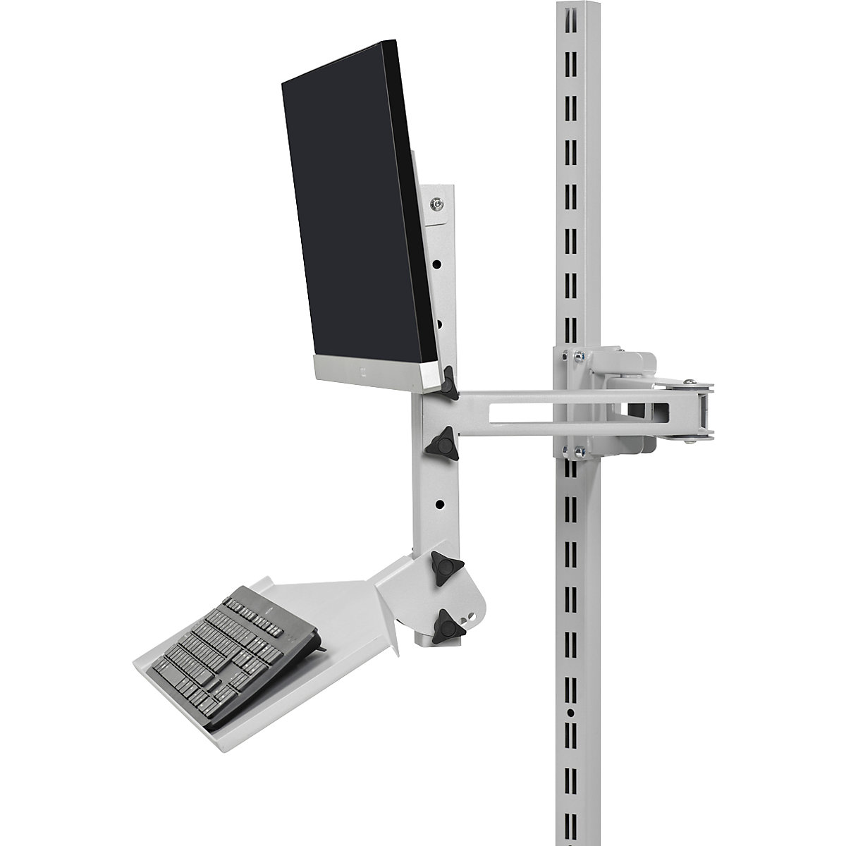 Braço oscilante, para fixação em travessas de apoio, para TFT, teclado e rato-0