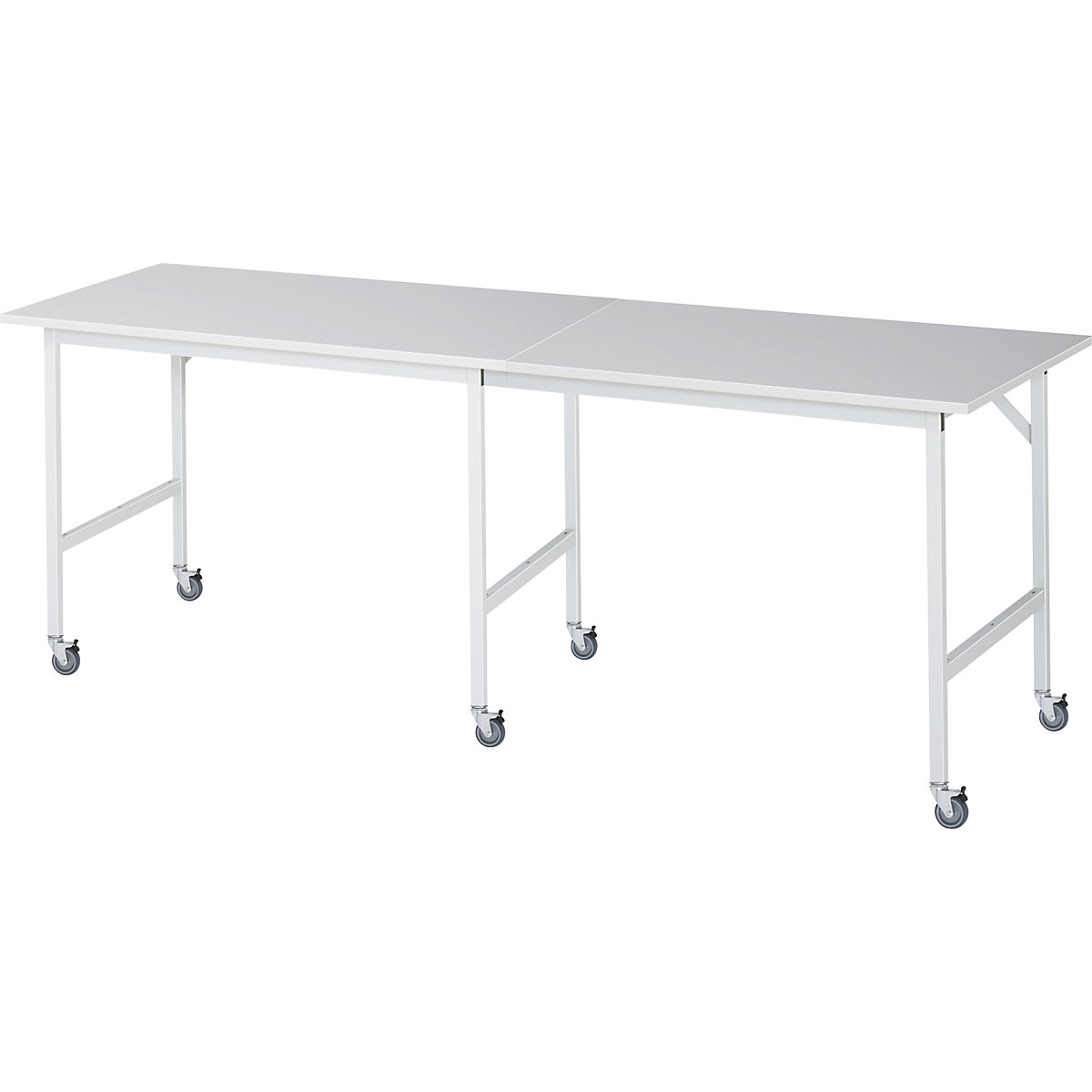 Mesa de trabalho, móvel, tampo em melamina, espessura 22 mm, 30 x 30 mm, LxPxA 2500 x 800 x 900 mm-0