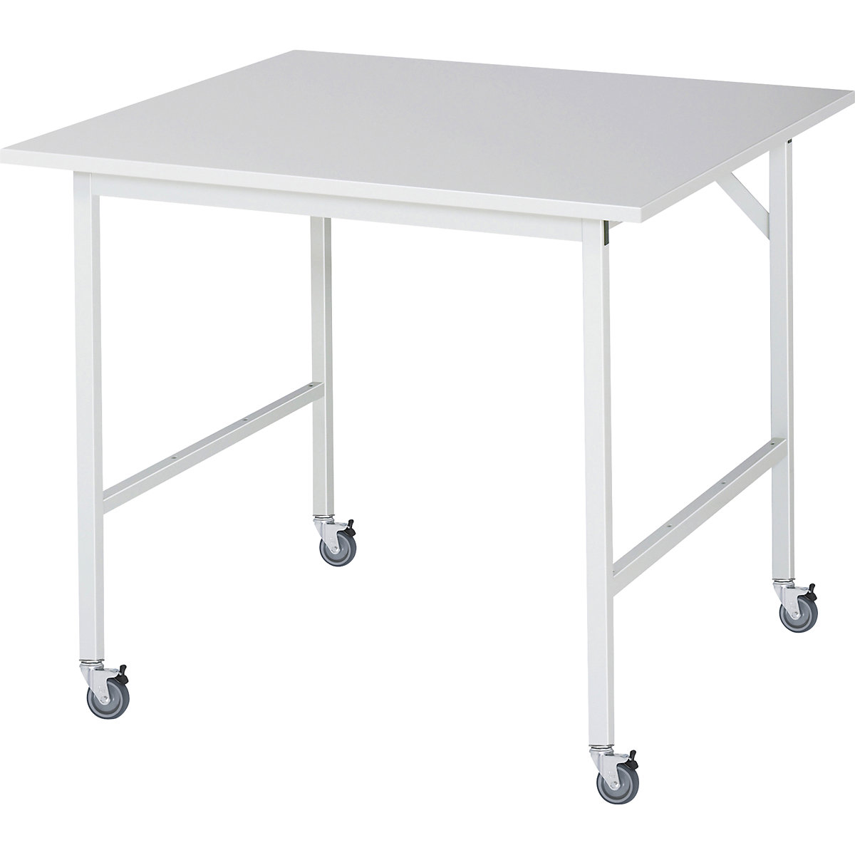 Mesa de trabalho, móvel, tampo em melamina, espessura 22 mm, 30 x 30 mm, LxPxA 1000 x 1000 x 900 mm-0