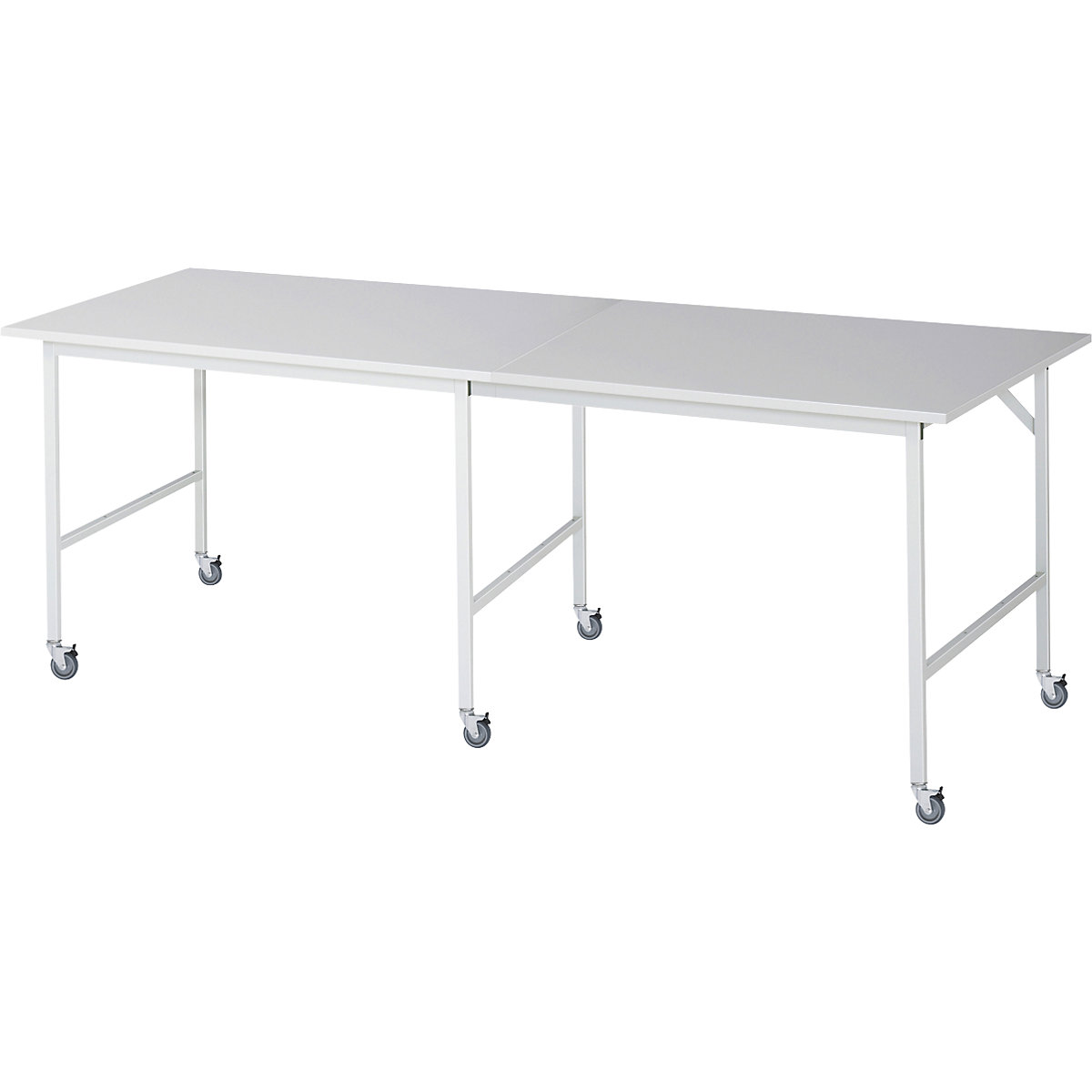 Mesa de trabalho, móvel, tampo em melamina, espessura 22 mm, 30 x 30 mm, LxPxA 2500 x 1000 x 900 mm-0
