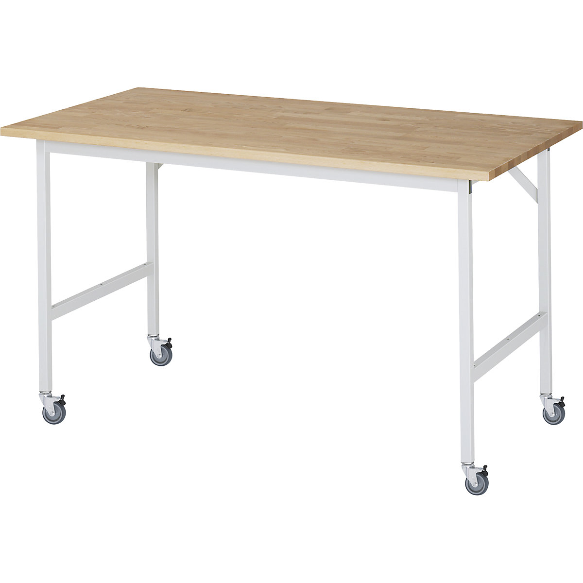 Mesa de trabalho, móvel, tampo de madeira maciça em faia, espessura 25 mm, 30 x 30 mm, LxPxA 1500 x 800 x 900 mm-0