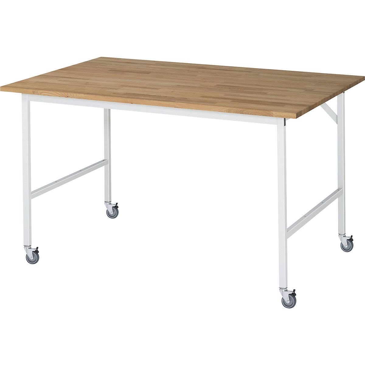 Mesa de trabalho, móvel, tampo de madeira maciça em faia, espessura 25 mm, 30 x 30 mm, LxPxA 1500 x 1000 x 900 mm-0