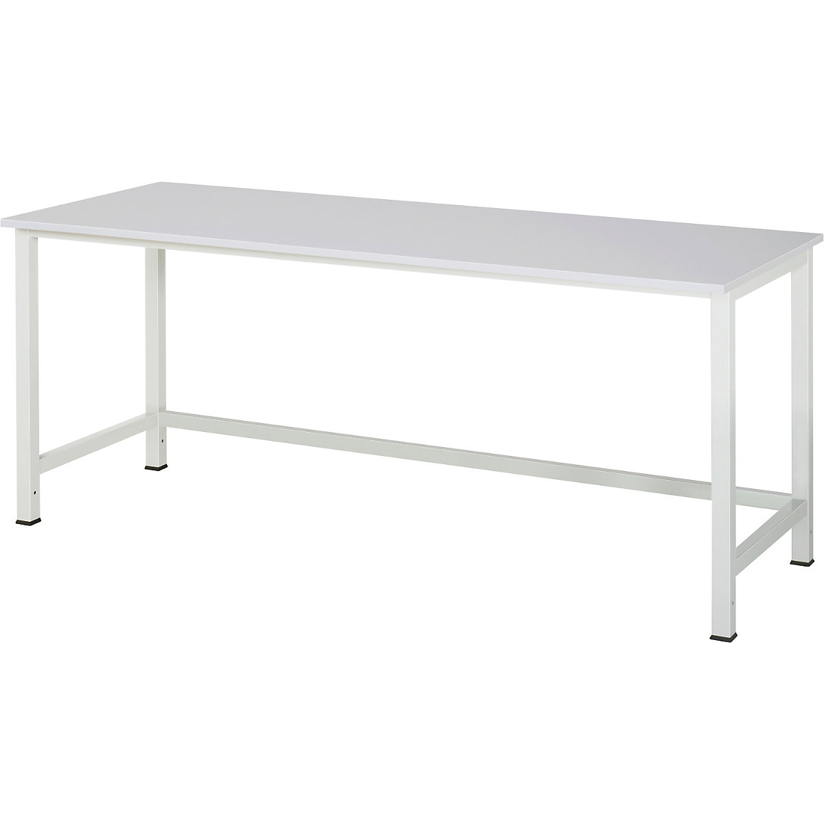Mesa de trabalho para sistema de postos de trabalho Série 900 – RAU, altura 825 – 1025 mm, placa de aglomerado revestida a MF, largura 2000 mm-0
